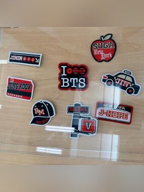 BTS Red and Black Pin Set - New York Themed
